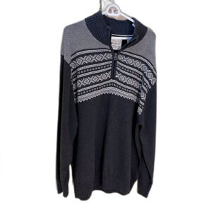 Weatherproof Vintage charcoal cotton sweater men’s XXL NWT